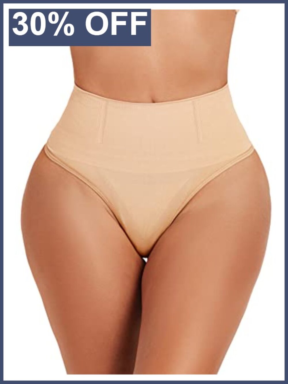 Seamless Thong Shapewear Tummy Control High Waist Body Shaper Panty